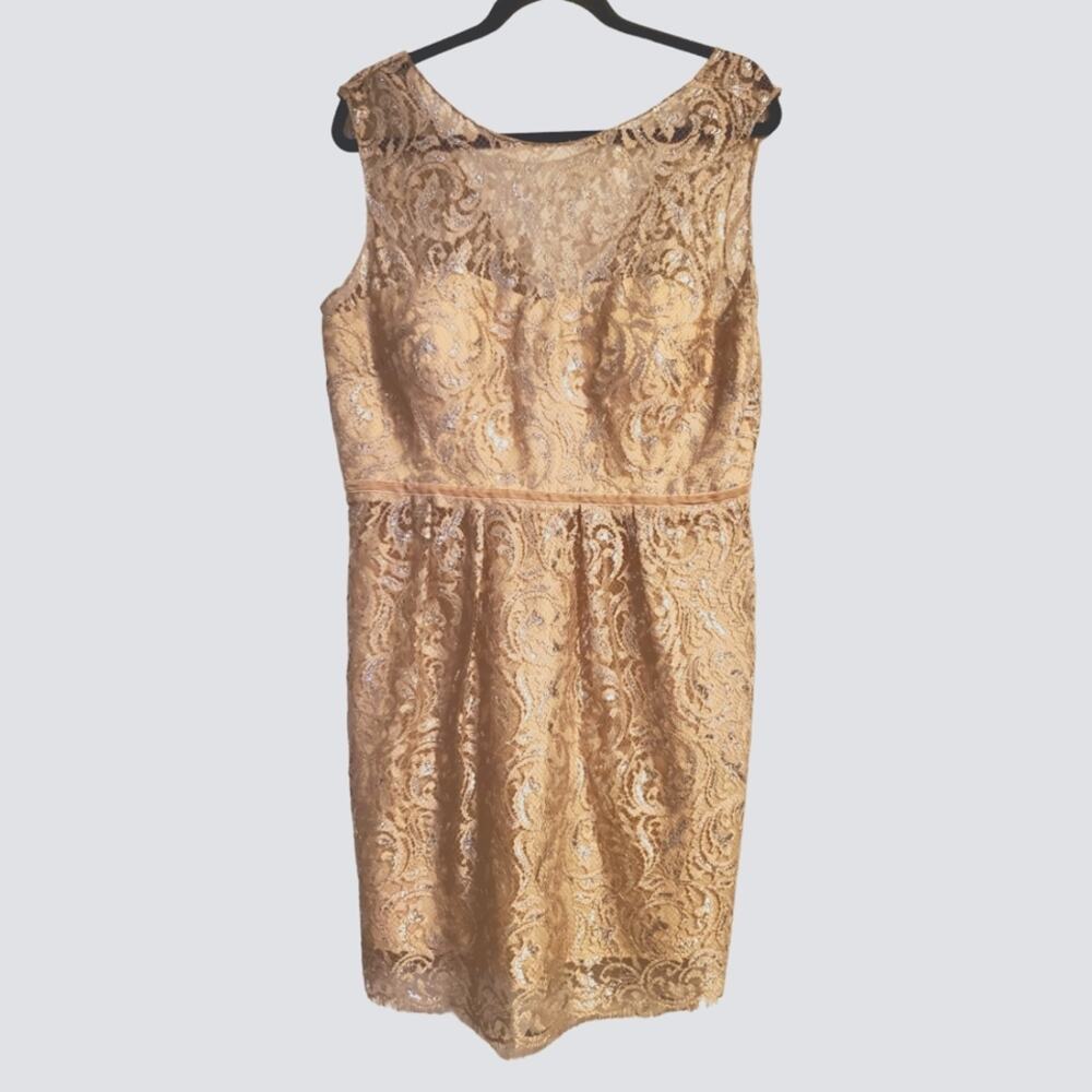 SALE! Jenny Yoo Bridal Wedding Guest Blush Pink Lace Above Knee Dress Size 16